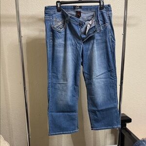 Woman’s Earl Blue Denim Capris Jeans